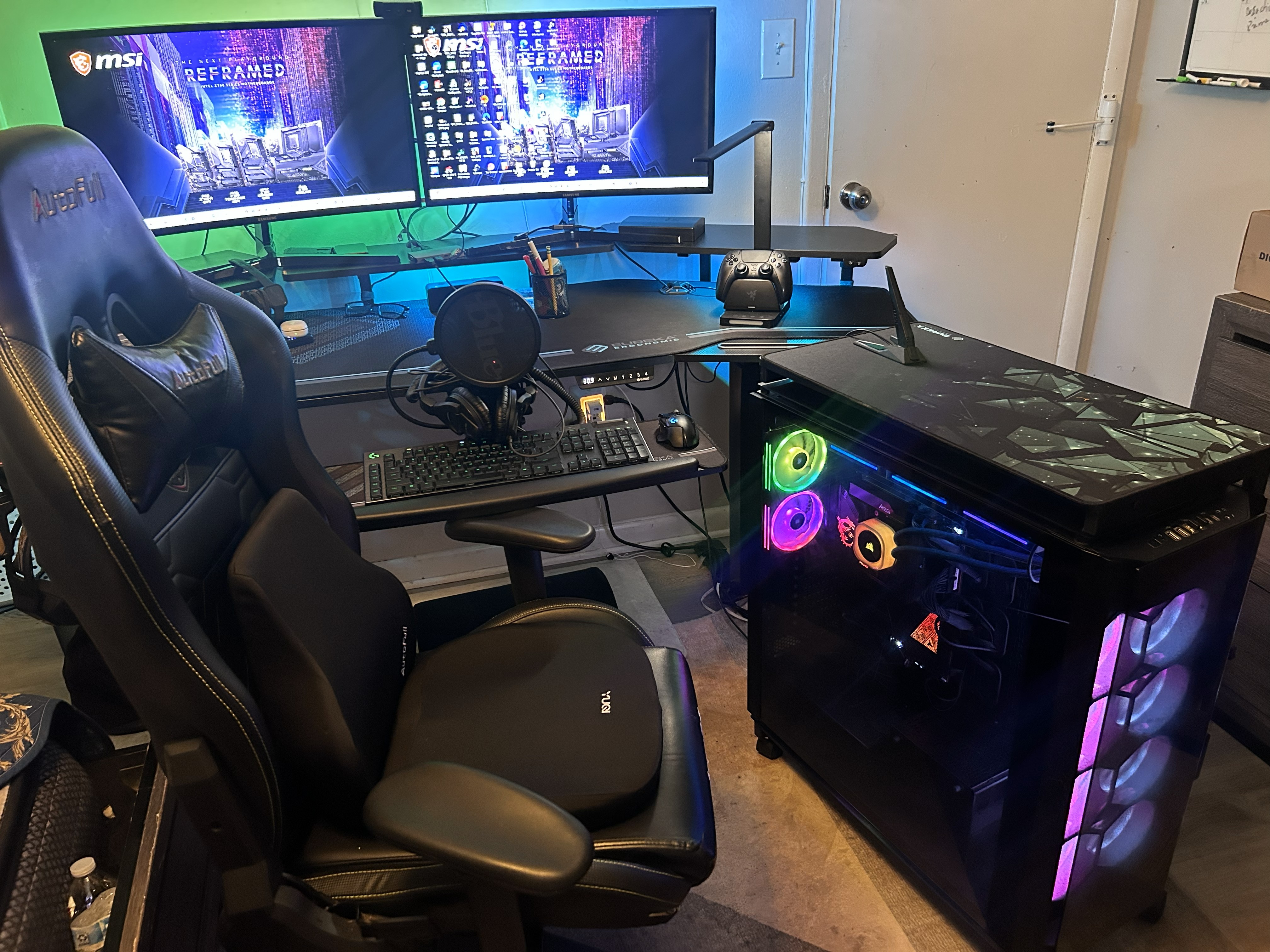 Custom workstation final build powered on